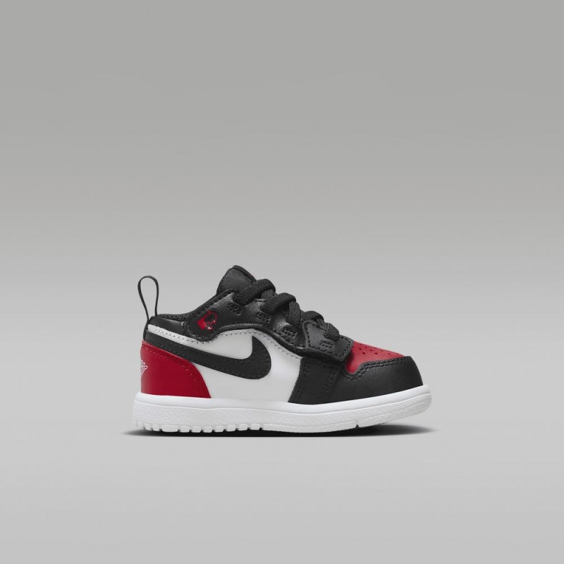 Nike Jordan 1 Low Alt Lasten Kengät Mustat Valkoinen Punainen | 608BTUWAE