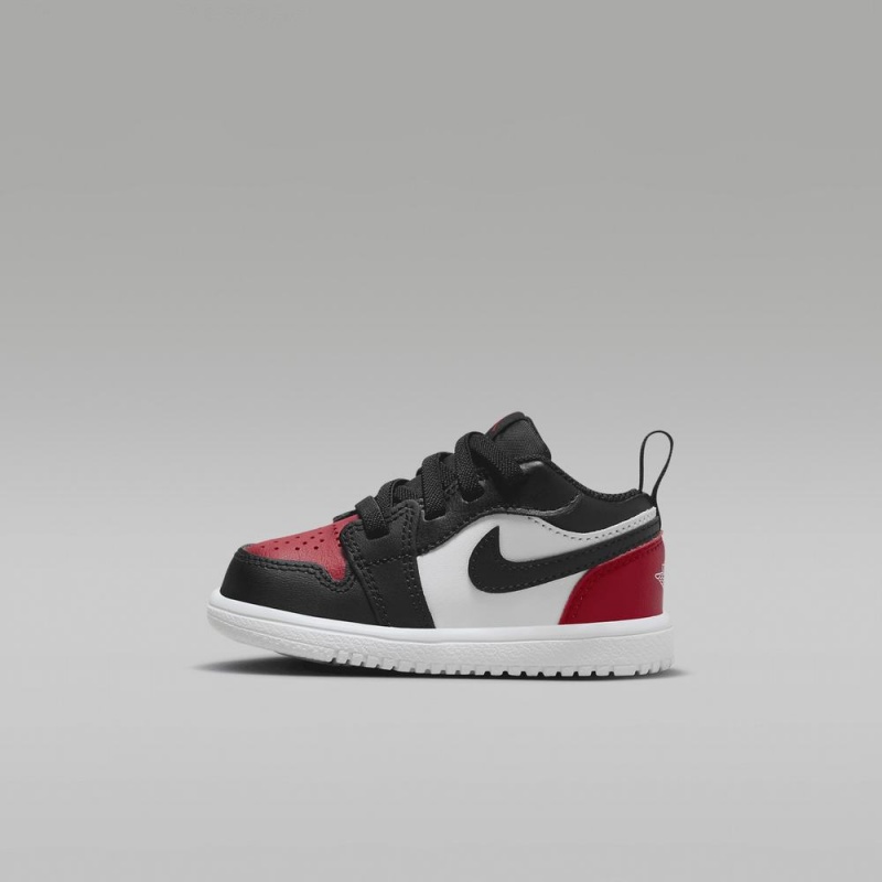 Nike Jordan 1 Low Alt Lasten Kengät Mustat Valkoinen Punainen | 608BTUWAE