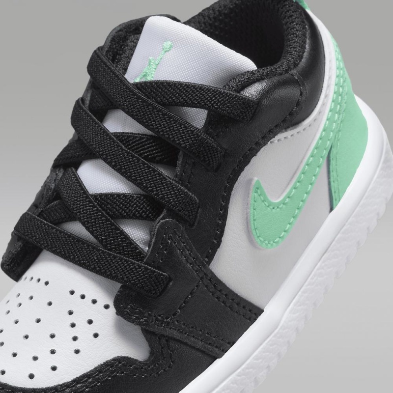 Nike Jordan 1 Low Alt Lasten Kengät Mustat Valkoinen Vihreä | 604UHXARP