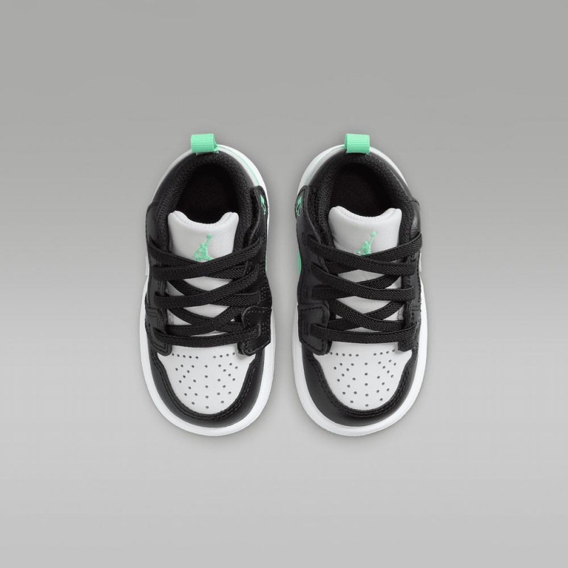 Nike Jordan 1 Low Alt Lasten Kengät Mustat Valkoinen Vihreä | 604UHXARP