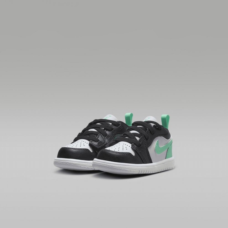 Nike Jordan 1 Low Alt Lasten Kengät Mustat Valkoinen Vihreä | 604UHXARP