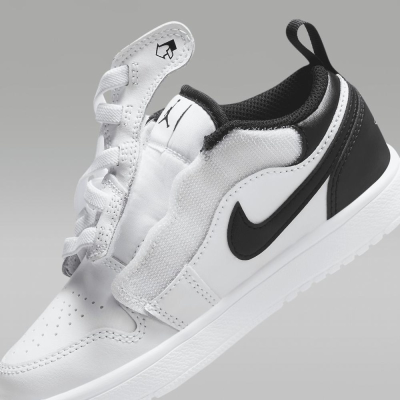 Nike Jordan 1 Low Alt Lasten Kengät Valkoinen Mustat | 923FNJMPO