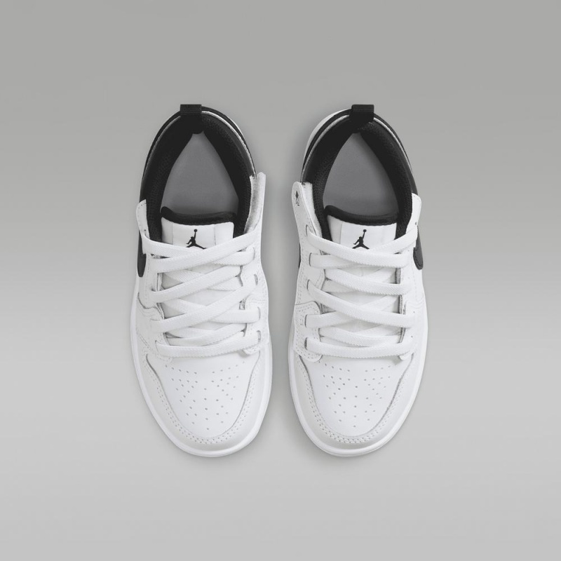 Nike Jordan 1 Low Alt Lasten Kengät Valkoinen Mustat | 923FNJMPO
