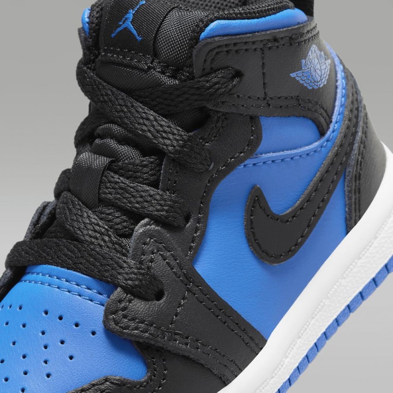 Nike Jordan 1 Mid Lasten Kengät Mustat Sininen | 961CKMNGF
