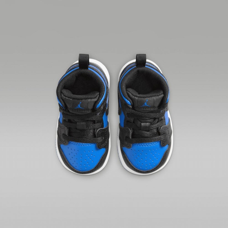 Nike Jordan 1 Mid Lasten Kengät Mustat Sininen | 961CKMNGF