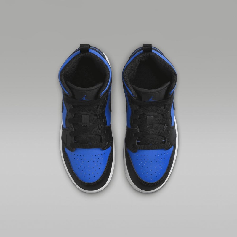 Nike Jordan 1 Mid Lasten Kengät Sininen Mustat | 809ZYODRN