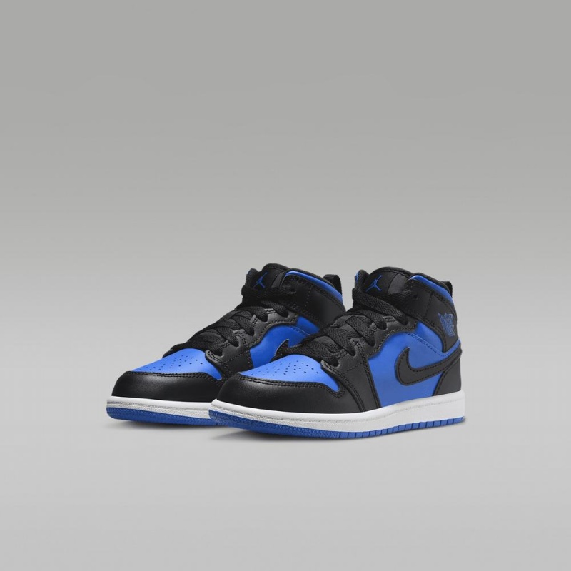 Nike Jordan 1 Mid Lasten Kengät Sininen Mustat | 809ZYODRN