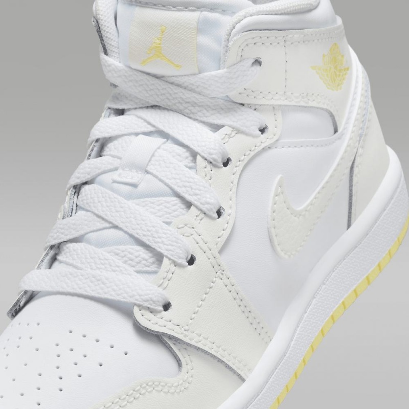 Nike Jordan 1 Mid Lasten Kengät Valkoinen | 205RUHOSJ