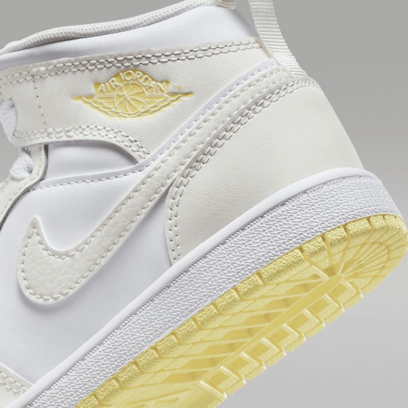 Nike Jordan 1 Mid Lasten Kengät Valkoinen | 205RUHOSJ