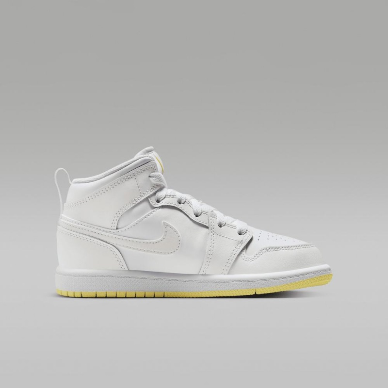 Nike Jordan 1 Mid Lasten Kengät Valkoinen | 205RUHOSJ