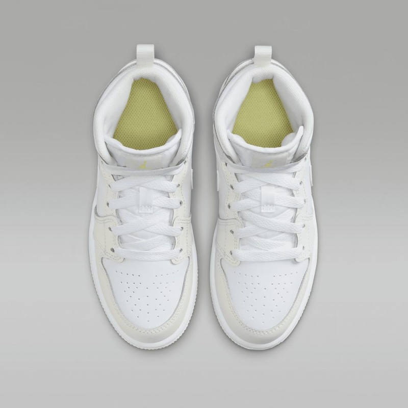Nike Jordan 1 Mid Lasten Kengät Valkoinen | 205RUHOSJ