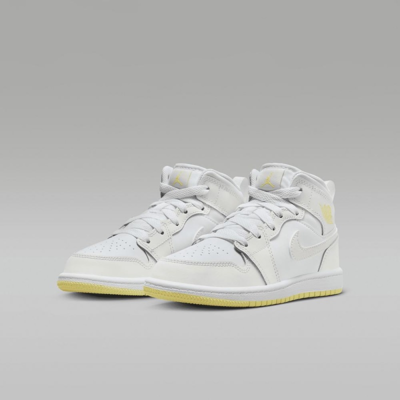 Nike Jordan 1 Mid Lasten Kengät Valkoinen | 205RUHOSJ