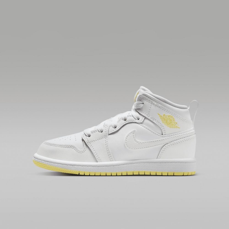 Nike Jordan 1 Mid Lasten Kengät Valkoinen | 205RUHOSJ