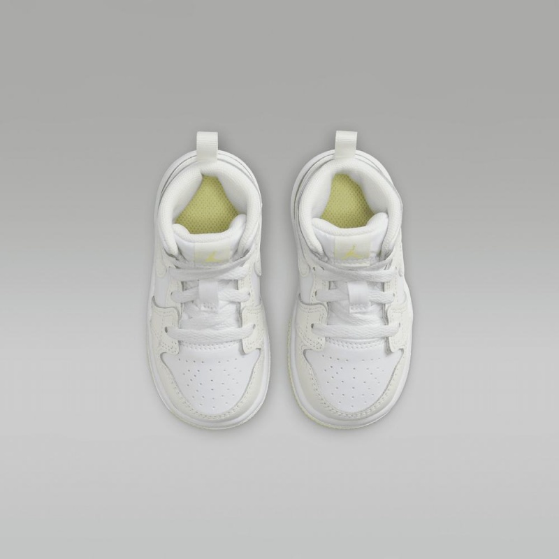 Nike Jordan 1 Mid Lasten Kengät Valkoinen | 732MNGIUW