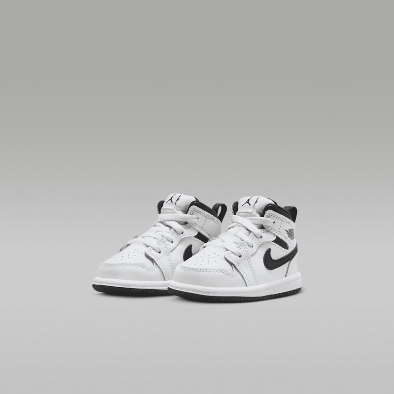Nike Jordan 1 Mid Lasten Kengät Valkoinen | 958CNXKEL