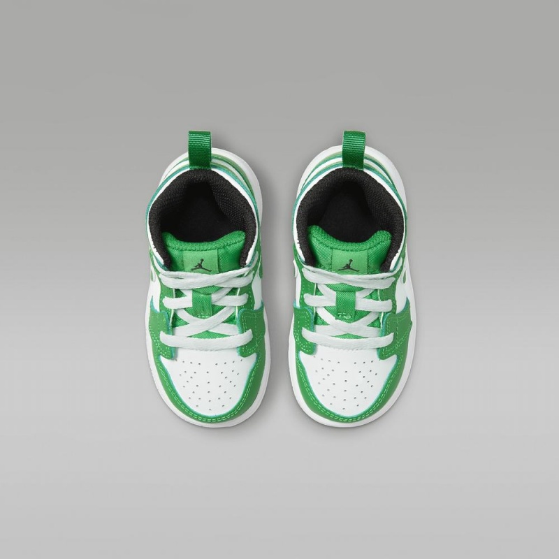 Nike Jordan 1 Mid Lasten Kengät Vihreä Valkoinen | 178ZCOSDJ