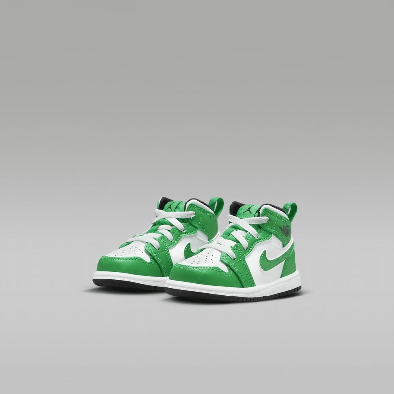 Nike Jordan 1 Mid Lasten Kengät Vihreä Valkoinen | 178ZCOSDJ