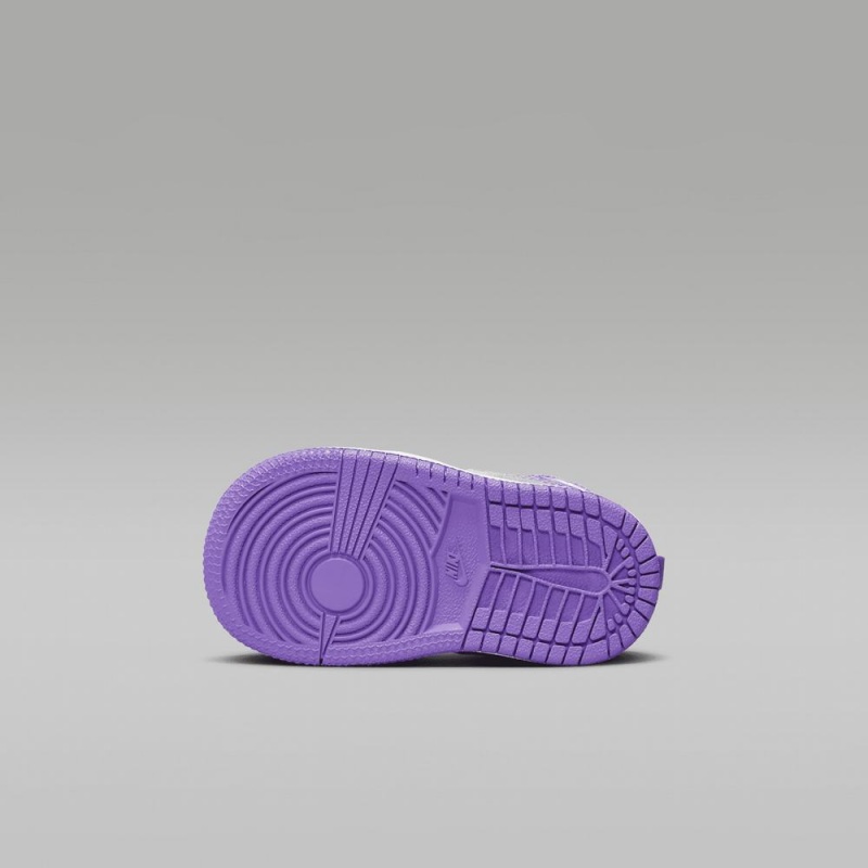 Nike Jordan 1 Mid Lasten Kengät Violetit Valkoinen | 201KREFDN