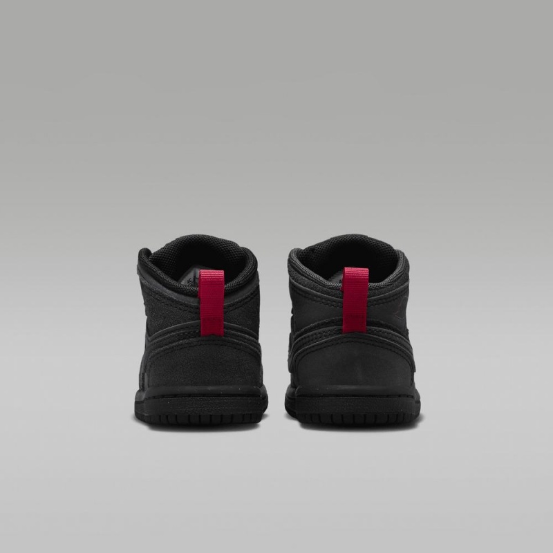 Nike Jordan 1 Mid SE Craft Lasten Kengät Mustat | 731FLHCGD