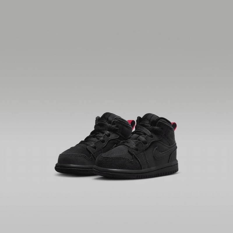 Nike Jordan 1 Mid SE Craft Lasten Kengät Mustat | 731FLHCGD