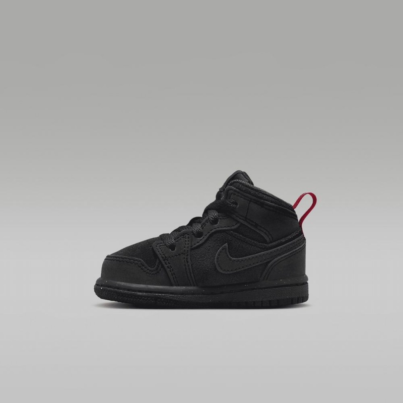 Nike Jordan 1 Mid SE Craft Lasten Kengät Mustat | 731FLHCGD