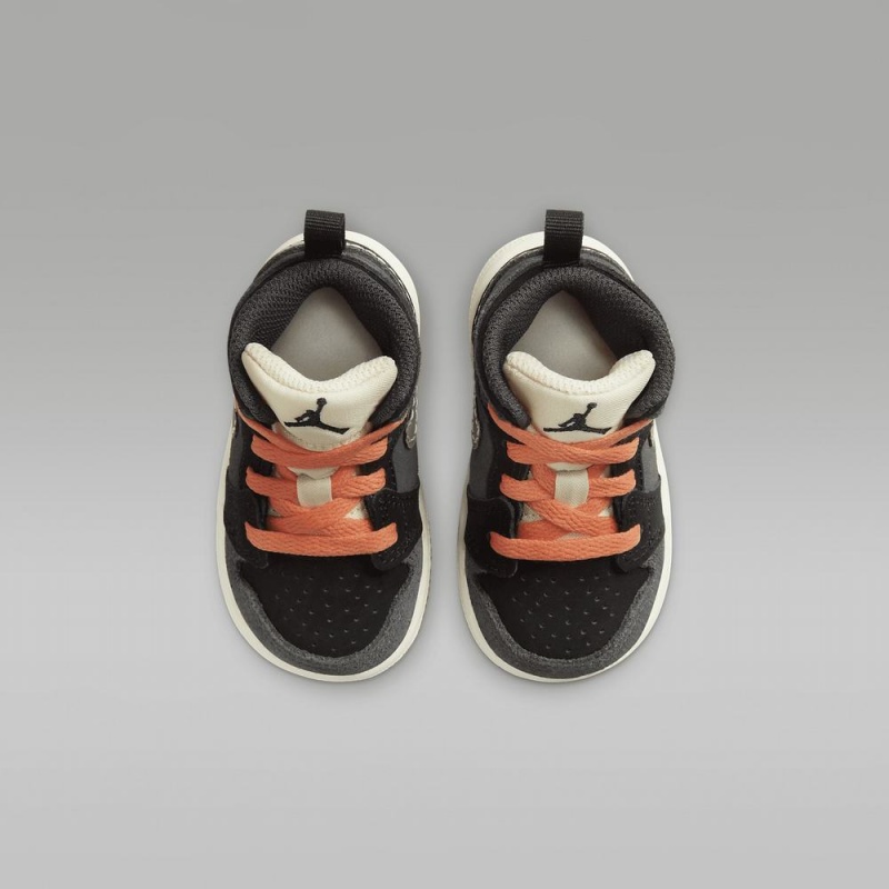 Nike Jordan 1 Mid SE Craft Lasten Kengät Tummanharmaat Mustat Sininen Vaaleanoliivinvihreä | 623PIWRDJ
