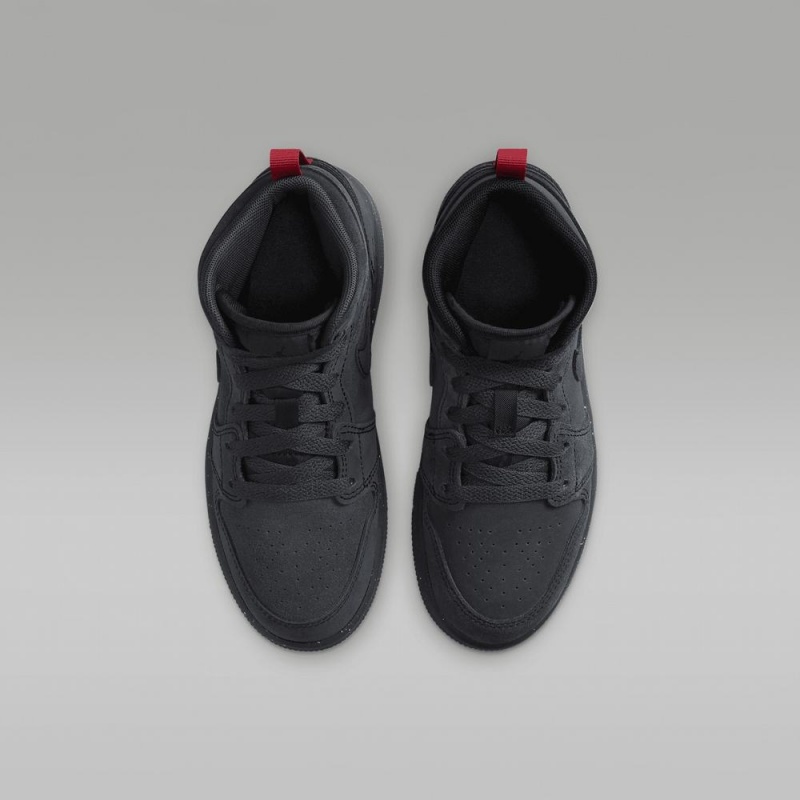 Nike Jordan 1 Mid SE Craft Lasten Kengät Tummanharmaat Punainen Mustat | 320OIBKDM