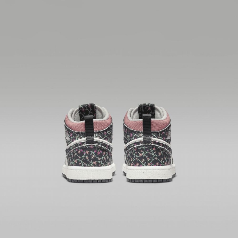 Nike Jordan 1 Mid SE Lasten Kengät Kukka Valkoinen Pinkki | 945WEDGSX