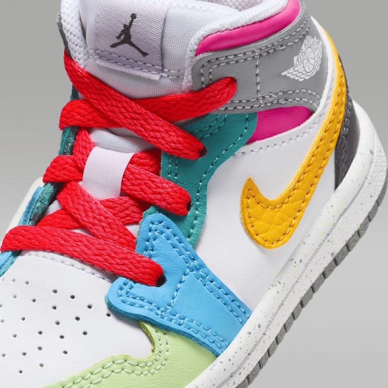 Nike Jordan 1 Mid SE Lasten Kengät Monivärinen | 678XJOZFW