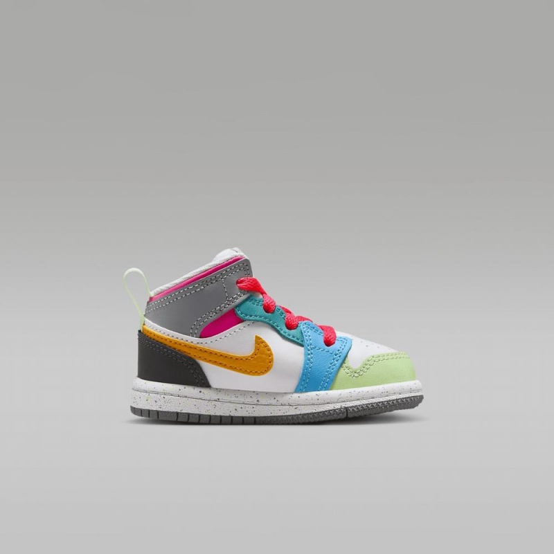 Nike Jordan 1 Mid SE Lasten Kengät Monivärinen | 678XJOZFW