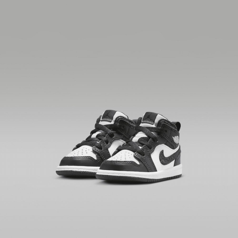 Nike Jordan 1 Mid SE Lasten Kengät Mustat Valkoinen | 824XOIUSW