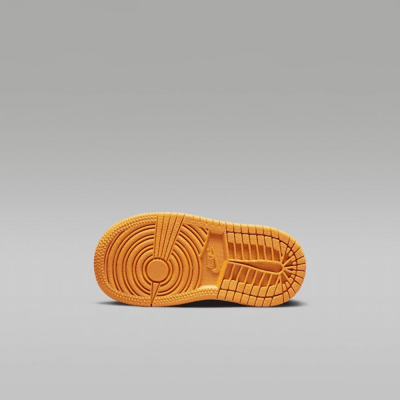 Nike Jordan 1 Mid SE Lasten Kengät Mustat Keltainen | 314RLMKID