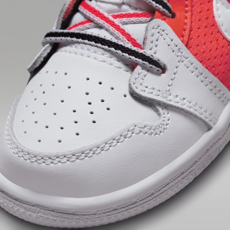Nike Jordan 1 Mid SE Lasten Kengät Mustat Valkoinen Punainen | 149GMZSKR