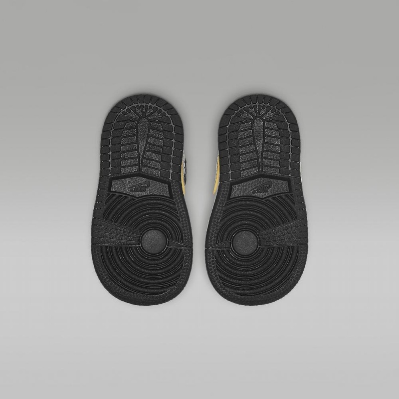 Nike Jordan 1 Mid SE Lasten Kengät Mustat Valkoinen Metal Kultaiset | 426XDKQNZ