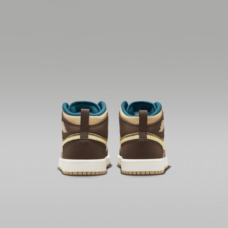 Nike Jordan 1 Mid SE Lasten Kengät Ruskea | 059UODMPL