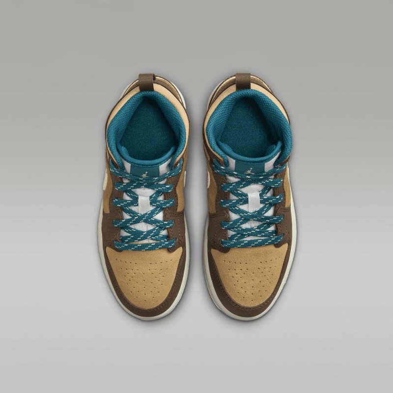 Nike Jordan 1 Mid SE Lasten Kengät Ruskea | 059UODMPL