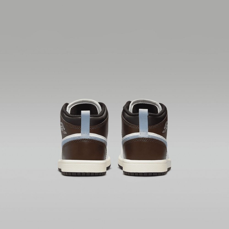 Nike Jordan 1 Mid SE Lasten Kengät Valkoinen Suklaa | 850ZAGHSV