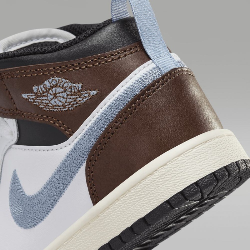 Nike Jordan 1 Mid SE Lasten Kengät Valkoinen Suklaa | 850ZAGHSV