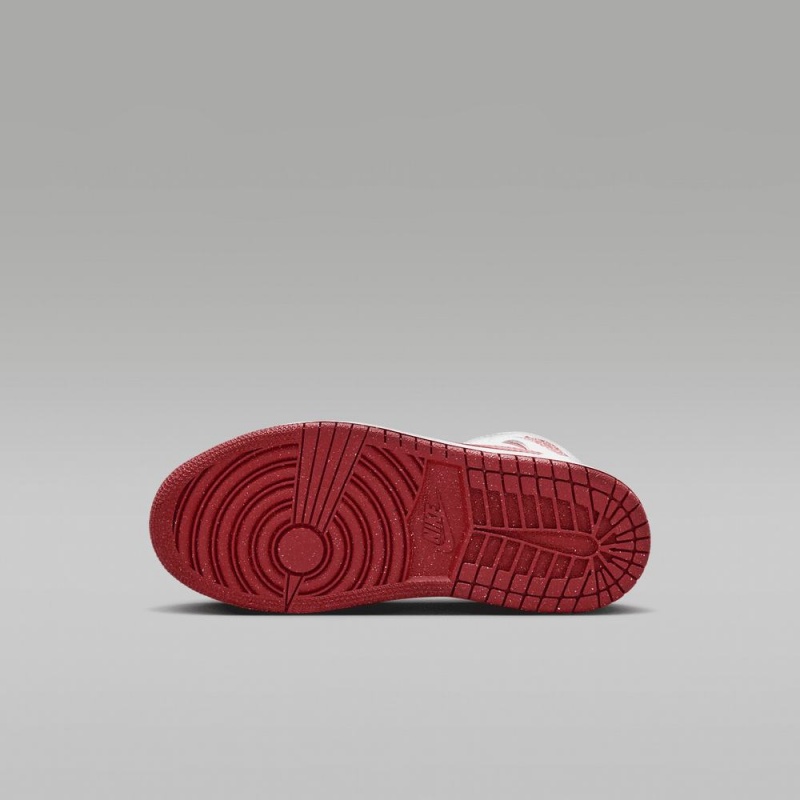 Nike Jordan 1 Mid SE Lasten Kengät Valkoinen Punainen | 642LTUDHK
