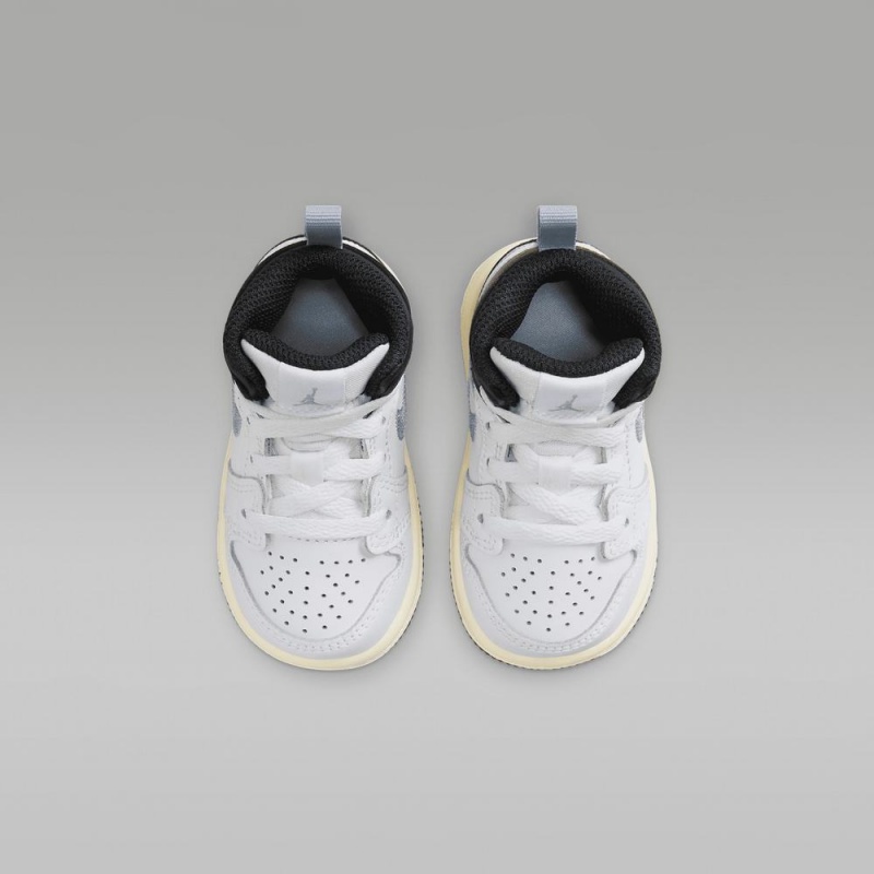 Nike Jordan 1 Mid SE Lasten Kengät Valkoinen Suklaa | 041FMHZIG