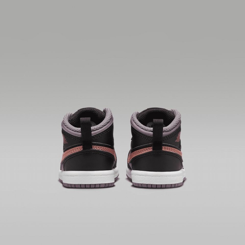 Nike Jordan 1 Mid SE Lasten Kengät Violetit Mustat | 768ZJYLXW
