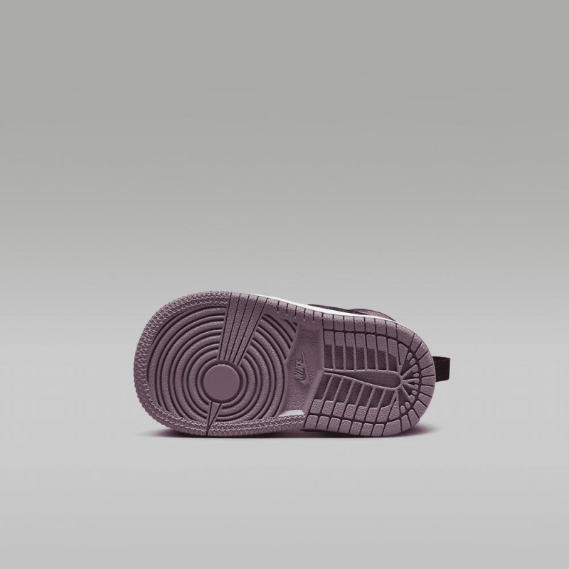 Nike Jordan 1 Mid SE Lasten Kengät Violetit Mustat | 768ZJYLXW