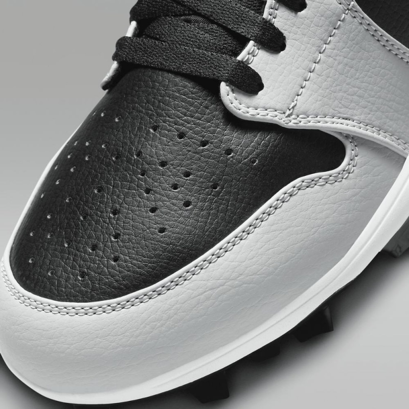 Nike Jordan 1 Mid TD Miesten Kengät Metal Hopea Mustat | 305FOLNAV