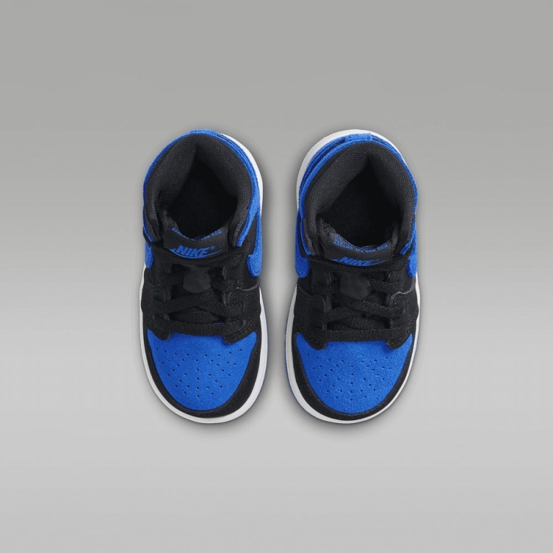 Nike Jordan 1 Retro High OG Lasten Kengät Mustat Valkoinen Kuninkaallinen Sininen Sininen | 283OMYHKP