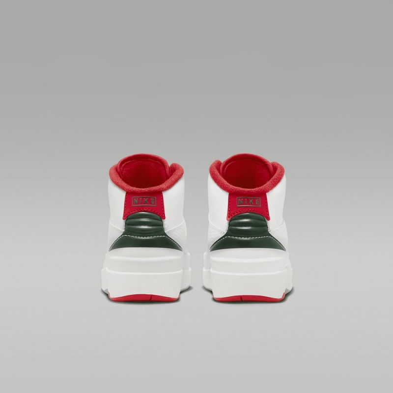 Nike Jordan 2 Retro Lasten Kengät Valkoinen Punainen | 417FXKLTP
