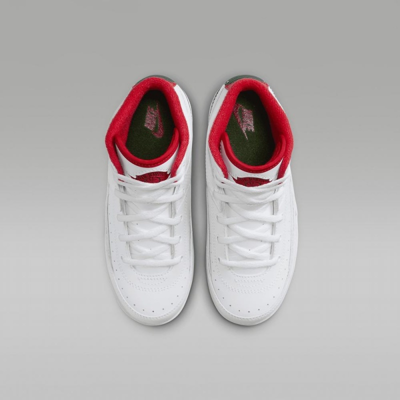 Nike Jordan 2 Retro Lasten Kengät Valkoinen Punainen | 417FXKLTP