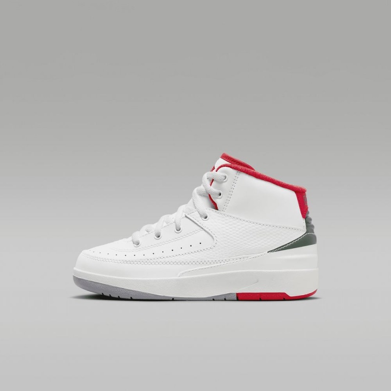 Nike Jordan 2 Retro Lasten Kengät Valkoinen Punainen | 417FXKLTP