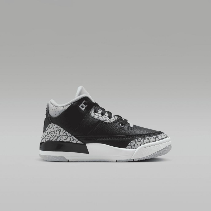 Nike Jordan 3 Retro Lasten Kengät Mustat Harmaat Valkoinen Vihreä | 123WREPDU