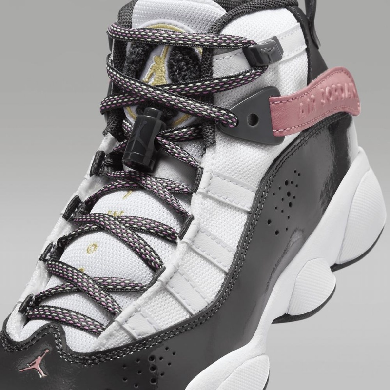 Nike Jordan 6 Rings Lasten Kengät Mustat Valkoinen Pinkki | 527ATYDMU