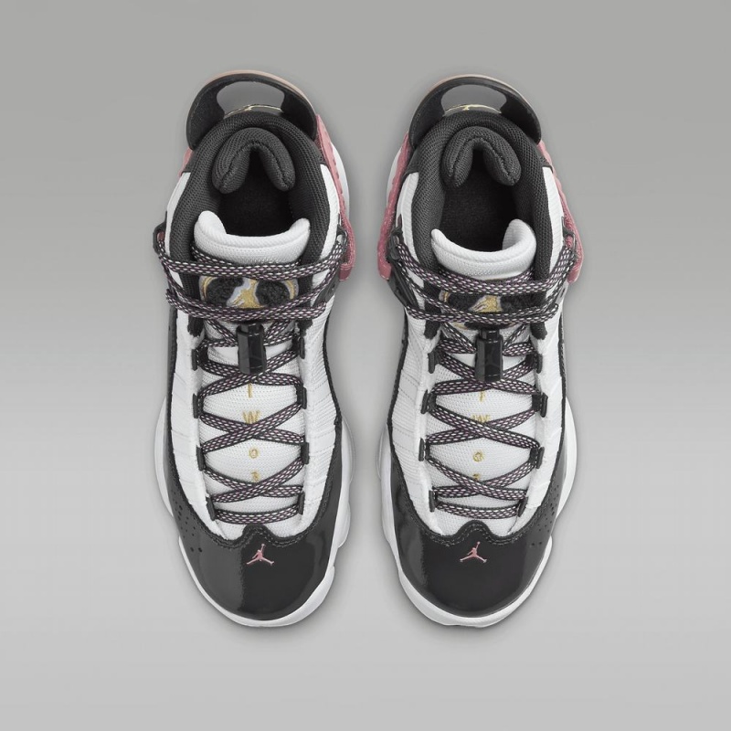 Nike Jordan 6 Rings Lasten Kengät Mustat Valkoinen Pinkki | 527ATYDMU